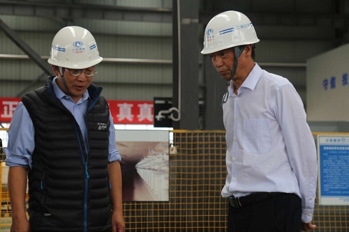 省住建廳副廳長章吉青調(diào)研公司裝配式建筑生產(chǎn)基地