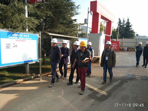 集團領導到云南白藥集團二期物流中心建設項目進行安全檢查