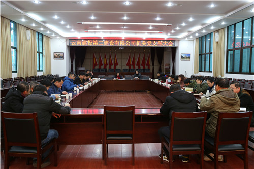 公司機(jī)關(guān)黨支部組織召開支部黨員大會