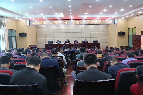 公司召開2018年一季度生產(chǎn)工作會及質(zhì)量安全教育警示會