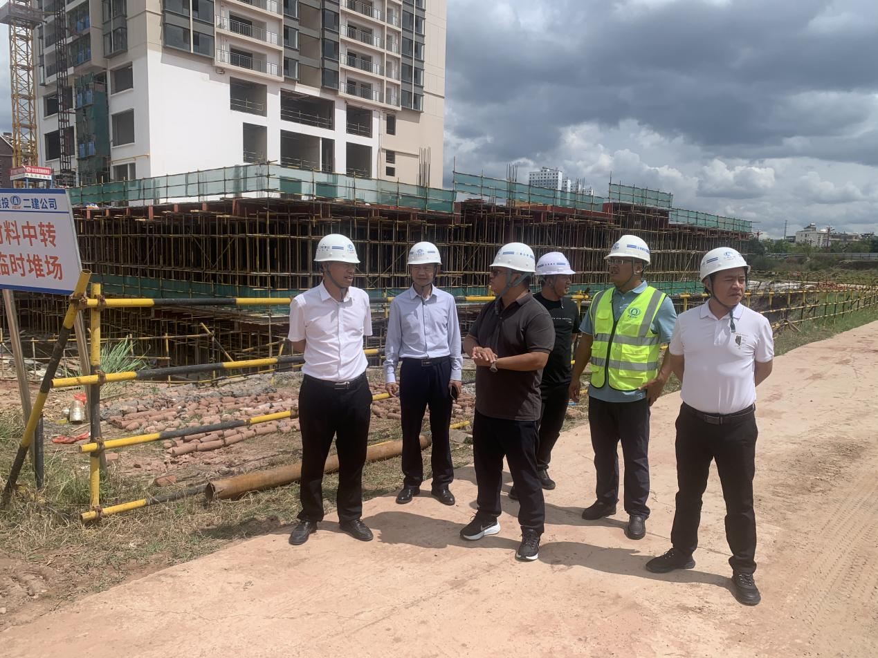【搶抓黃金期 奮戰(zhàn)100天】陳定華、董學友到楚雄新航鴻雅房地產(chǎn)開發(fā)建設項目（3#、5#、6#）調(diào)研